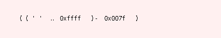 Syntax Graph of SYNT.terminalchars